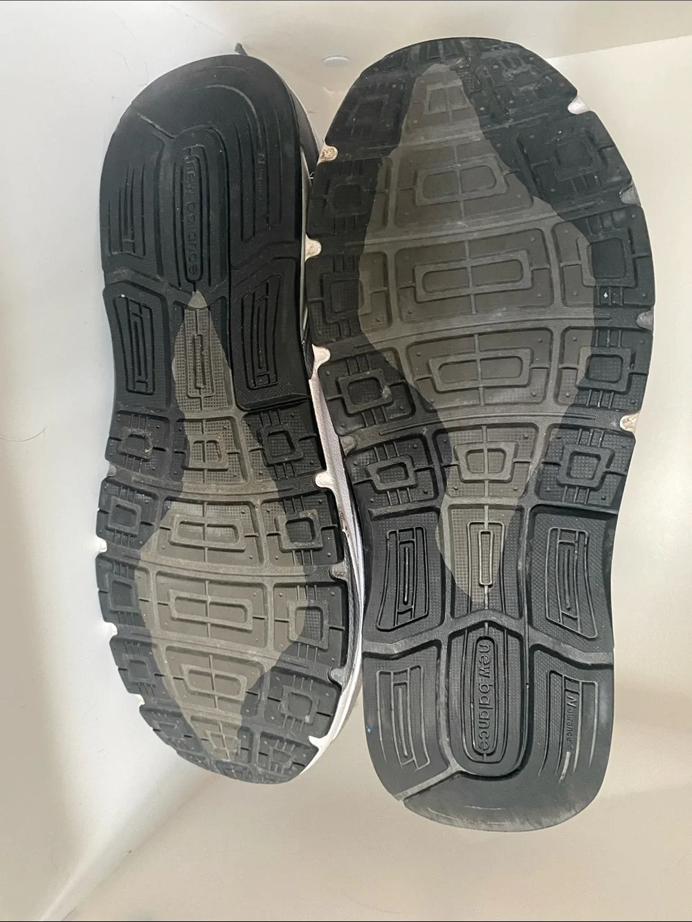 New Balance Gray Mesh & Suede Running Sneakers
